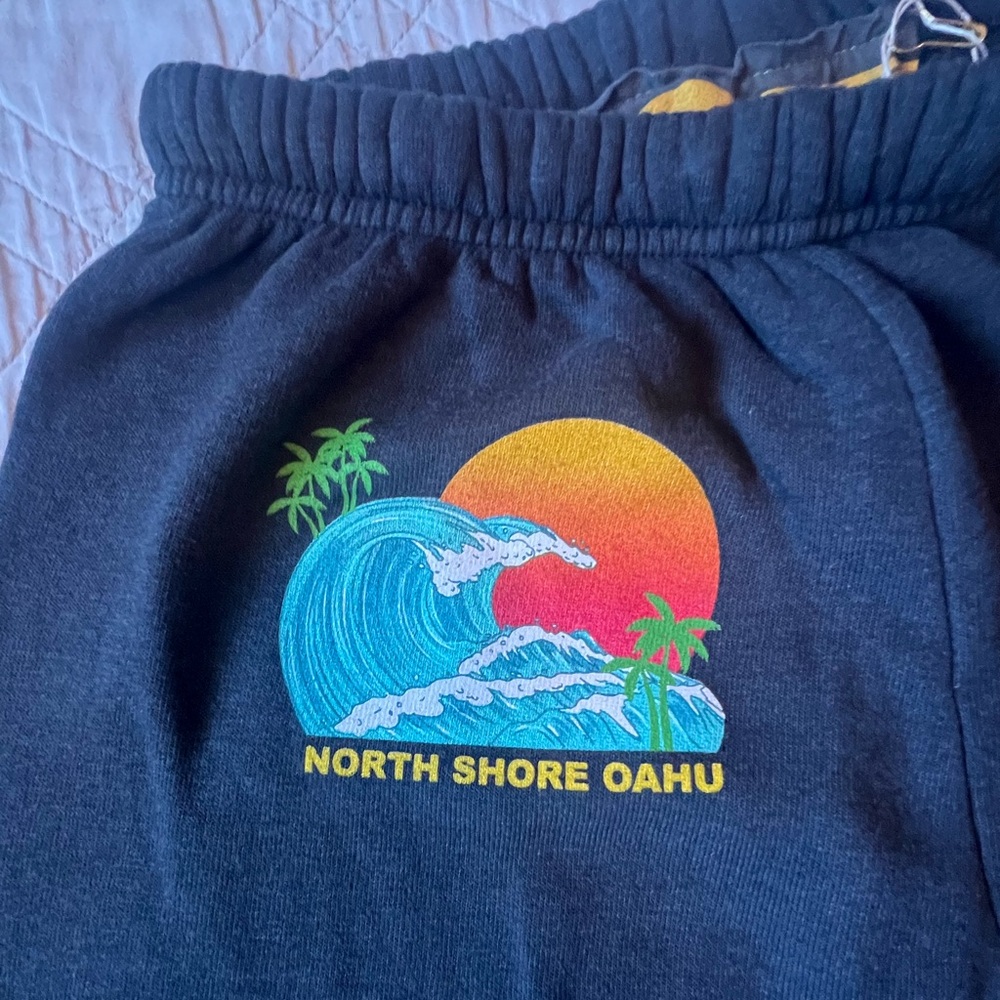 Aviator Nation North Shore Oahu Palm Tree Festival sweatpants, size Small (NWT) - Picture 6 of 13